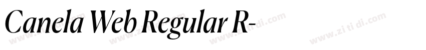Canela Web Regular R字体转换 Canela Web Regular R字体转换